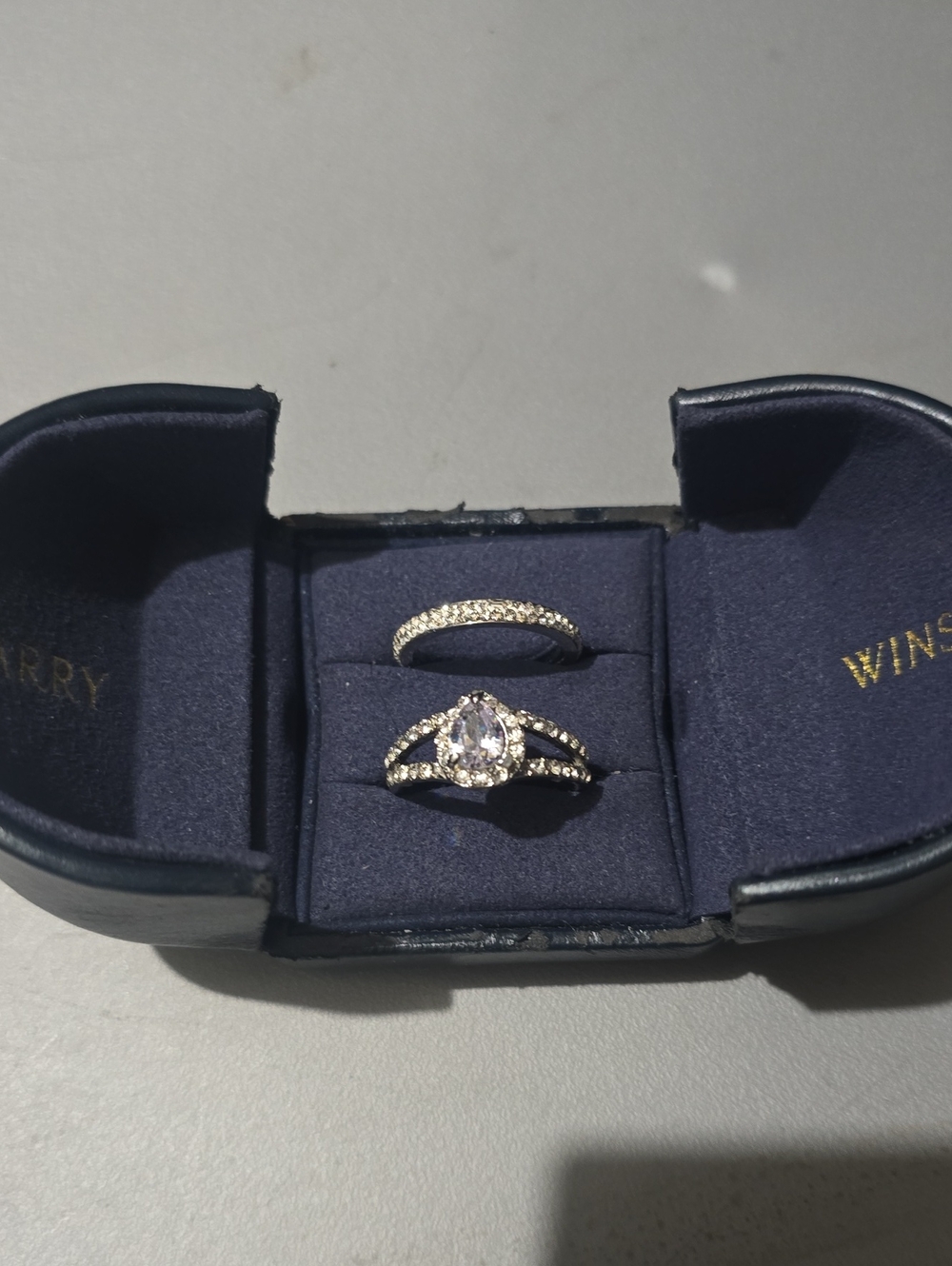 Rhinestone Ring Set